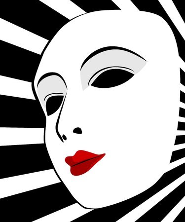 Masks with the theater conceptのイラスト素材