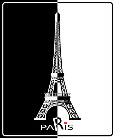 Eiffel Tower in Paris , Europeのイラスト素材
