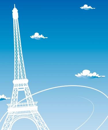 Paris cards as symbol love and romance travelのイラスト素材