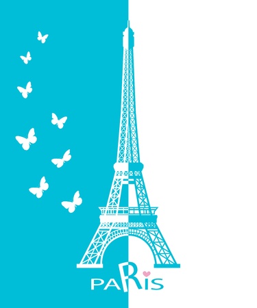 Paris cards as symbol love and romance travelのイラスト素材