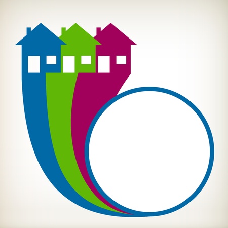 House sign. Painting the house.のイラスト素材