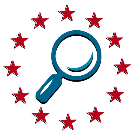 Vector search map pointer web design element.のイラスト素材