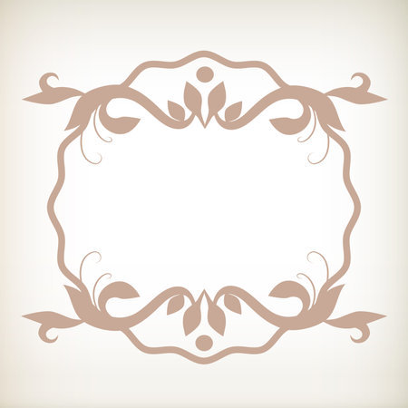 Vector scrolls and vignettes in Victorian style.のイラスト素材