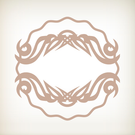 Vector scrolls and vignettes in Victorian style.のイラスト素材
