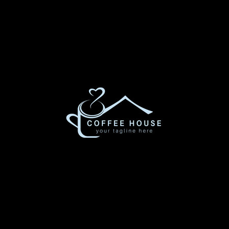 Coffee house and coffee shop with cold and hot vector illustration design.のイラスト素材