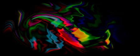 Abstract fractal patterns and shapes. Digital artwork for creative graphic design. Symmetric fractal icon on white background. Colorful illustration.の写真素材