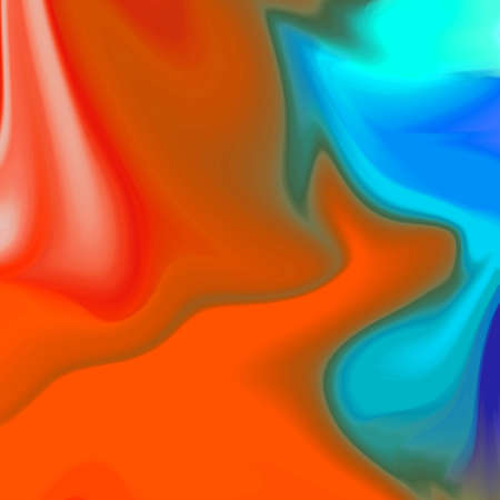 Abstract fractal patterns and shapes. Digital artwork for creative graphic design. Symmetric fractal icon on white background. Colorful illustration.の写真素材