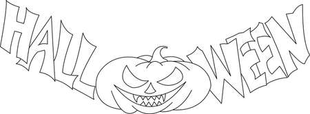 halloween background with pumpkin andの写真素材