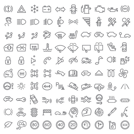 100 icons set for web design and user interfaceのイラスト素材