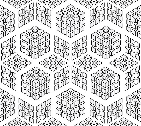 Vector seamless pattern with rhombus and diamond shapesのイラスト素材
