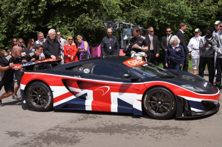 30th June 2012 at Goodwood Festival of Speed, West Sussex, England. McLaren MP4 12Cのeditorial素材