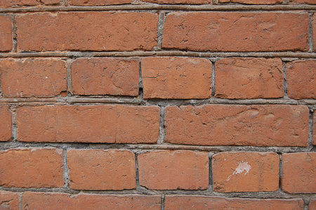 very old brick wall of churh