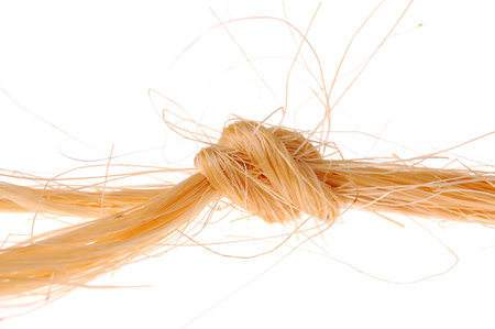   jute string isolated on white