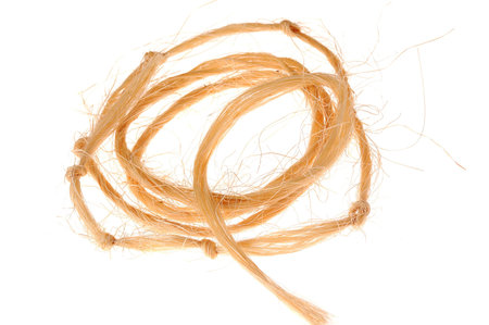   jute string isolated on white