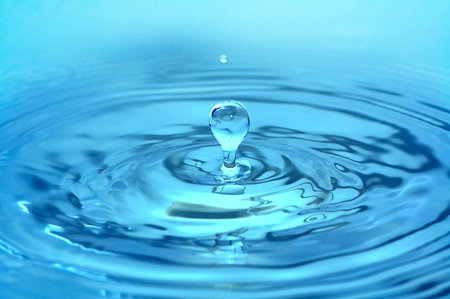blue water splash