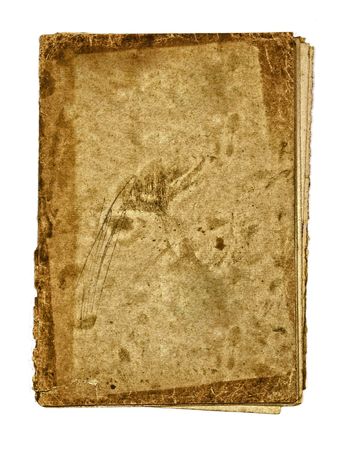 very old notes, beginning of twentieth century, isolated on whiteの写真素材