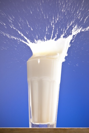 Milk splashの写真素材