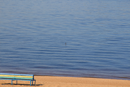 The Rest on the beach of the Volga River.の写真素材