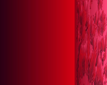 Red - pink texture on a red background. Vector graphics, illustration of saturated red - pink tones on a red background. Beautiful, textured, unusual background red - pink shades on a red background.のイラスト素材