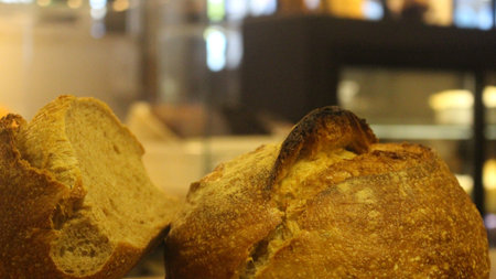 bread on the kitchen counter
