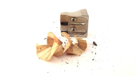 Sharpener isolated on white backgroundの写真素材