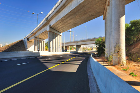 Bridge over highway.