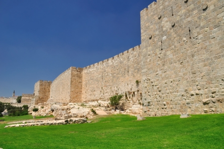 Western part of the wall of Old Jerusalem  のeditorial素材