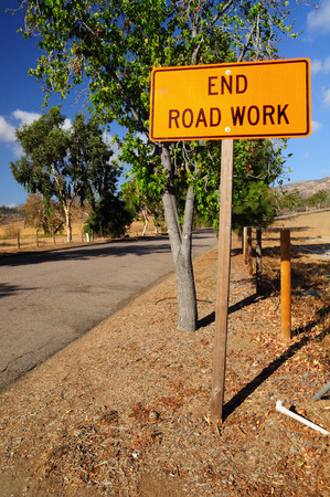 Warning signboard at the roadside.  Nevada. USA.の写真素材