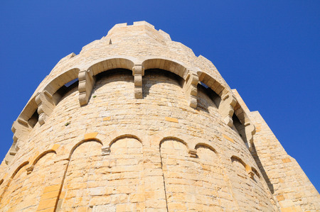 Church of Saints Maries-de-la-Mer. Camargue province. France.のeditorial素材