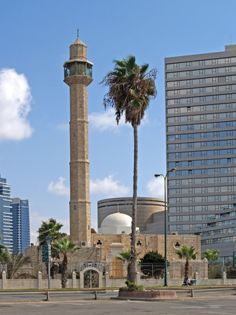 Israel  Mosque Hasan-beat in Tel Avivのeditorial素材
