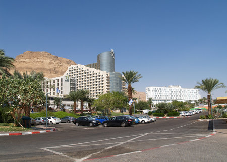 Israel  Hotels and Spa centers on the bank of the Dead  seaのeditorial素材