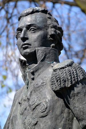 KALININGRAD, RUSSIA - MAY 03, 2015: Fragment of a monument to the commander M. I. Kutuzovのeditorial素材