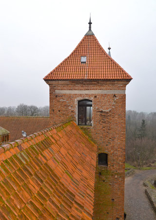 Reshel lock watchtower. Polandのeditorial素材