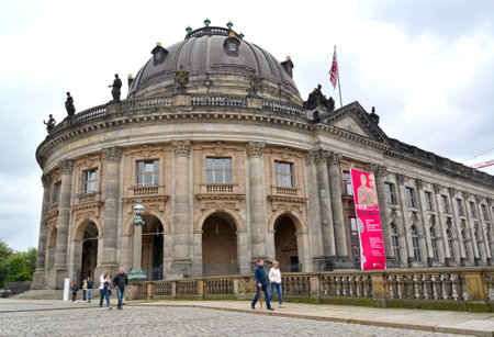 BERLIN, GERMANY - AUGUST 12, 2017: Building of the Bode Museum on Museum Islandのeditorial素材