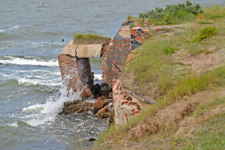 The ruins of the casemate of the naval fort "West." Baltiysk, Kaliningrad regionの写真素材