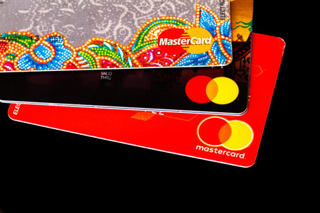 Some cards with the Mastercard as a means of payment are quite widespread in the world. For payment, finance, investment and economy conceptsのeditorial素材