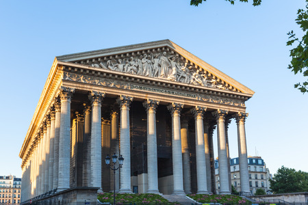 Madeleine Church (La Madeleine) in Paris, Franceの写真素材