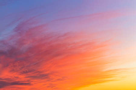 This is an ultra-quality photo that features sunset, sunrise time. Beautiful sky background image to make your 3D architectural renderings stand out and realistic. Evening sky with pink clouds. Modern clean and minimal look.の写真素材