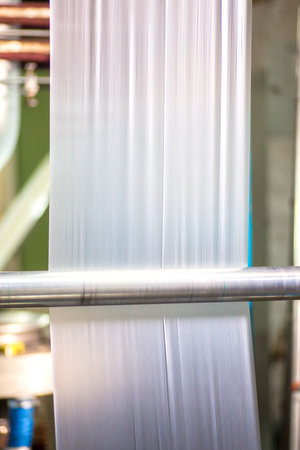 Industrial production of plastic bags. Equipment for the production of