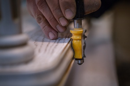 Making furniture from wood. Work carpenter. Carpentry tools. Carpentry workshopの写真素材