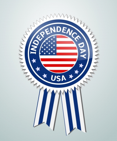 Independence day badgeのイラスト素材
