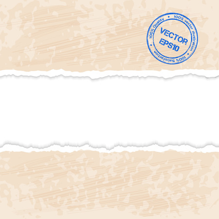 Tear paper on abstract background. Vector illustration.のイラスト素材