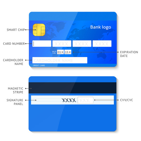 Vector credit card infographicのイラスト素材