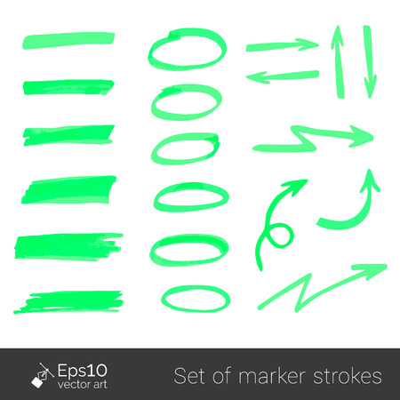 Marker strokesのイラスト素材