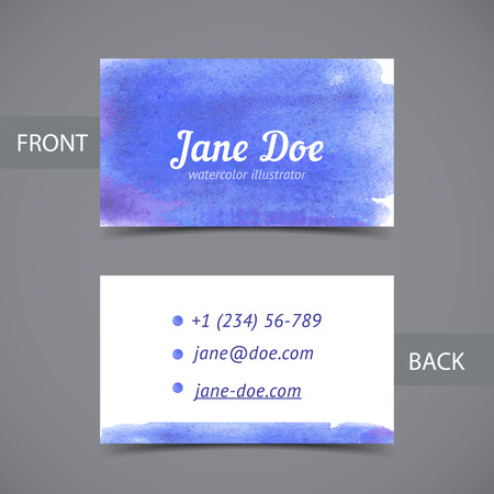 business card templateのイラスト素材