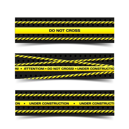 Three abstract bannerのイラスト素材