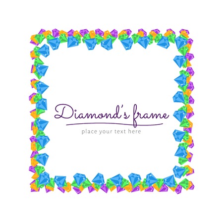 Diamond Frameのイラスト素材