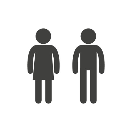 Man and woman pictogramのイラスト素材