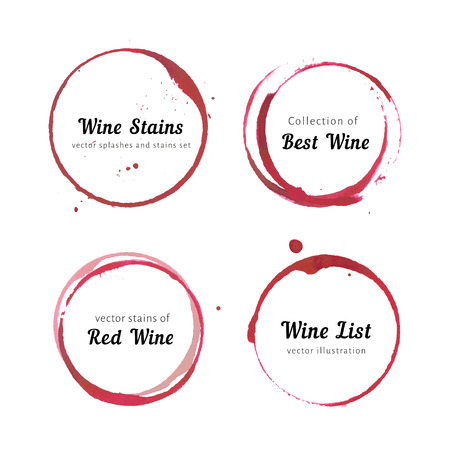Wine stain circlesのイラスト素材
