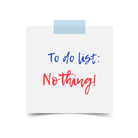 Vector to do list Nothing. White paper sheet isolated on white backgroundのイラスト素材